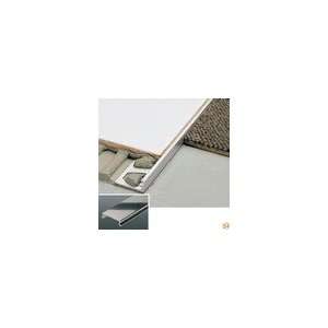 SCHIENE Tile Edging Profile, Bright Nickel Anodized Aluminum   82 1/