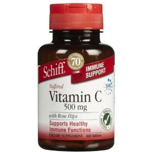  Schiff Buffered Vitamin C 500 mg Tabs Health & Personal 