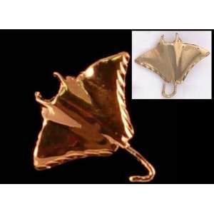  24KT GOLD LAYER STINGRAY PENDANT CHARM STING RAY 