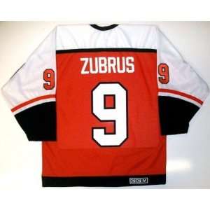  Dainius Zubrus Philadelphia Flyers Ccm Jersey Orange Small 