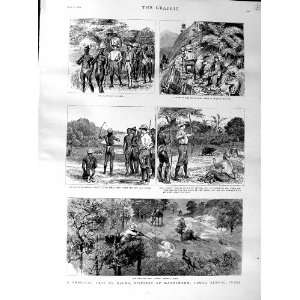  1887 Shooting Dalma Maunbhoom Bengal India Machans