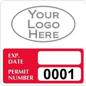  Parking Labels   Design SQ10L Laminated Vinyl Clear Permit 