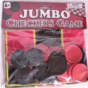  Jumbo Checkers Game Toys & Games