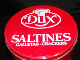 vintage Dux saltine cracker tin  