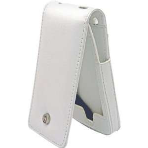   White SuitTM Premium Leather Flip Case For iPod(tm) touch Electronics