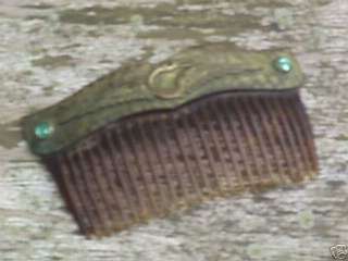 rare antique hair comb teradactyl bird rhinestone  