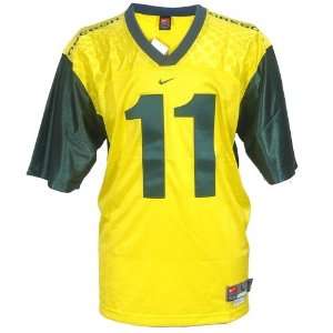  Nike Oregon Ducks #11 Yellow Twilled Football Jersey 