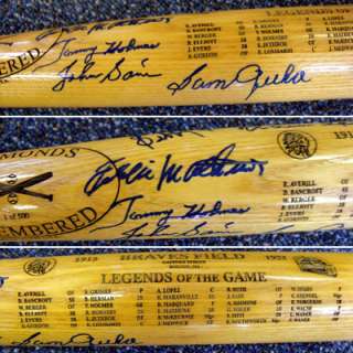 Warren Spahn, Eddie Mathews, John Sain & Others Autographed Braves Bat 