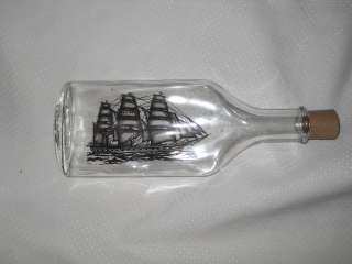   on a Bottle Sailboat Sail Boat Colonial Multi Sail string detailed Blk