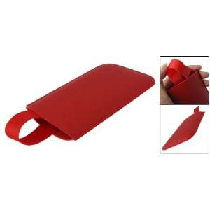   Red Textured Slim Sleeve Case Pouch Cover for iPhone 3G Electronics