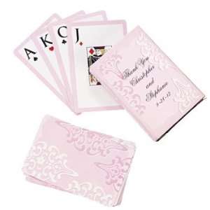  Personalized Cherry Blossom Wedding Playing Cards   Party 