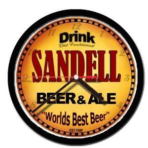  SANDELL beer and ale cerveza wall clock 