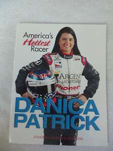 DANICA PATRICK SIGNED RACING CARD AND AMERICAS HOTTEST RACER MAGAZINE 