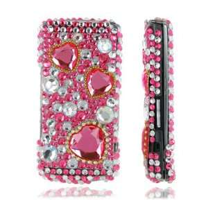     PINK HEARTS 3D CRYSTAL BLING CASE FOR SAMSUNG S8300 Electronics