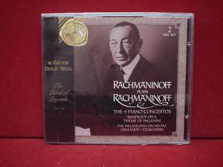 RACHMANINOFF PLAYS RACHMANINOFF   SEALED   RCA 2 CD  