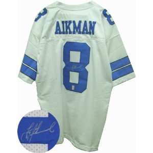  Troy Aikman Autographed Jersey   White