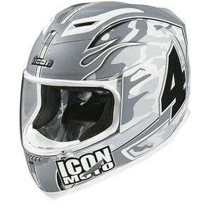  Icon Airframe Team Helmet   2X Large/White Automotive