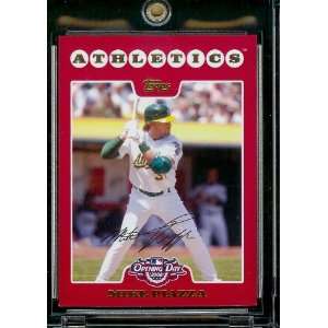  2008 Topps Opening Day # 34 Mike Piazza   Oakland 