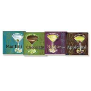  CounterArt Martini Flavors Absorbent Coasters, Set of 4 