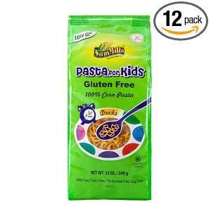 Sam Mills Pasta for Kids, Ducks, Gluten Free, 12 Ounce Bags (Pack of 