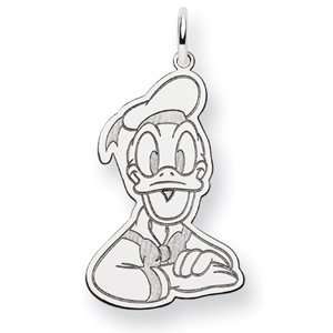  Donald Duck Charm 7/8in   Sterling Silver Jewelry