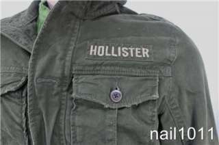 New Mens Jackets Hollister Brand HCO Dudes Mens La Jolla Military 