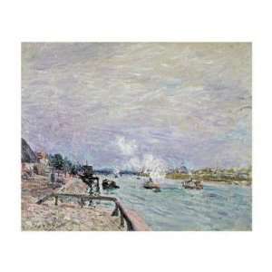  Alfred Sisley   The Seine At Grenelle   Wet Weather Giclee 