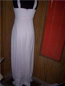 Davids Bridal size 6 pink formal dress full length  