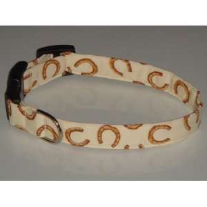   Horseshoe Country Western Ranch Dog Collar Medium 1 