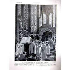  Sainte Chapelle Chants Cantoria Religious Print 1937