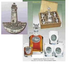    Lighthouse Capitol Glass Decanter Boxed Set