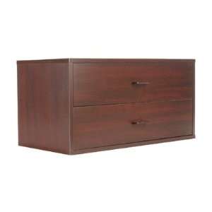    Cube 30 Two Drawer Storage Cube in Cherry Furniture & Decor