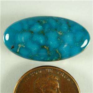 ROYSTON TURQUOISE 11.83 CARATS DEEP SKY BLUE OVAL CABOCHON BLUE BELL 