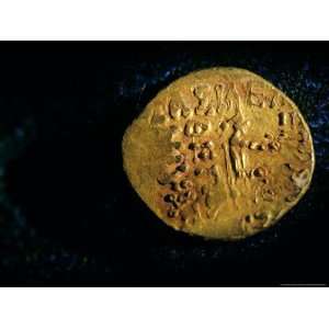  Gold Coin with Enthroned Archer and Greek Inscription, Six 