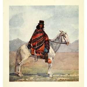  1912 Print Archibald Stevenson Forrest Art Araucanian 
