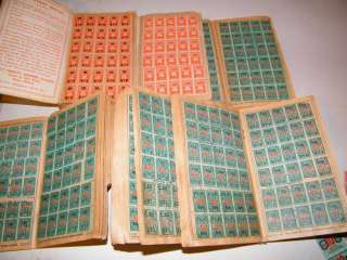 Green Stamps, Blue Chip, Orange Stamps 6 Books & Loose Stamps Roth 