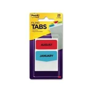  Printed Filing Tabs Month 6/PK Assorted   MMM686MONTH 