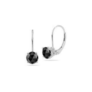  3/4 (0.71 0.80) Cts Black Diamond Stud Earrings in 18K 