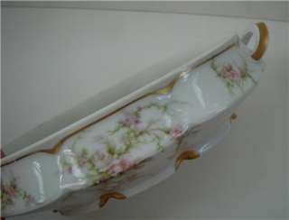 HAVILAND Rosalind Casserole Dish with Lid and Pink Roses  