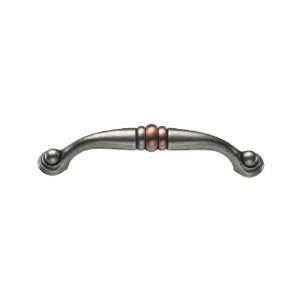  KraftMaid 3.78125 Pewter and Copper Cabinet Pull 7026 