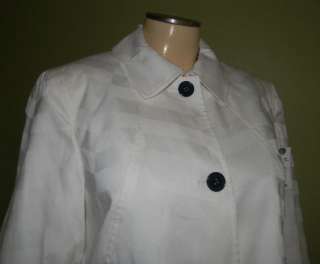 NWT JONES NY Stretch Cotton WHITE Blazer Suit Jacket 4  
