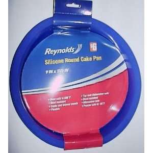 Reynolds Blue Silicone Round Cake Pan   9 