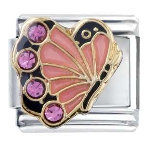  October Pink Tourmaline Color Crystal Butterfly Birthstone 