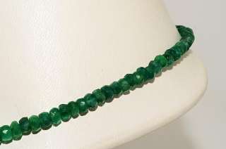 54.45CT RONDELL CUT EMERALD HANGING NECKLACE WONDERFUL  