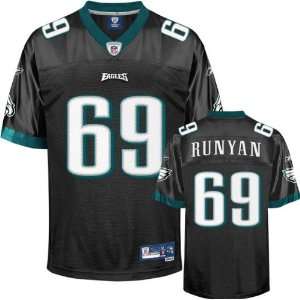  John Runyan Black Philadelphia Eagles NFL Premier Jersey 