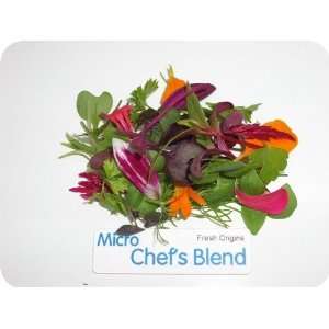 Micro Greens   Chefs Blend   4 x 8 oz  Grocery & Gourmet 