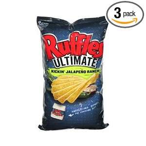 Ruffles Ultimate Kickin Jalapeno Ranch Potato Chips 8.75oz Bags (Pack 