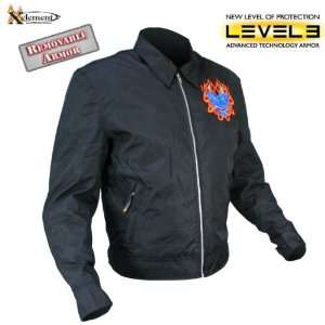   Armor Nylon Jacket With Zip Out Lining And Demon Design Automotive