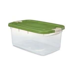   Rubbermaid® Roughneck® Clear Box, Savannah Moss Lid