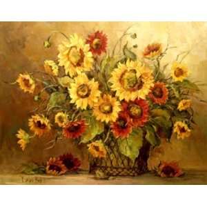  Sunflower Bouquet   Barbara Mock 28x22 CANVAS
